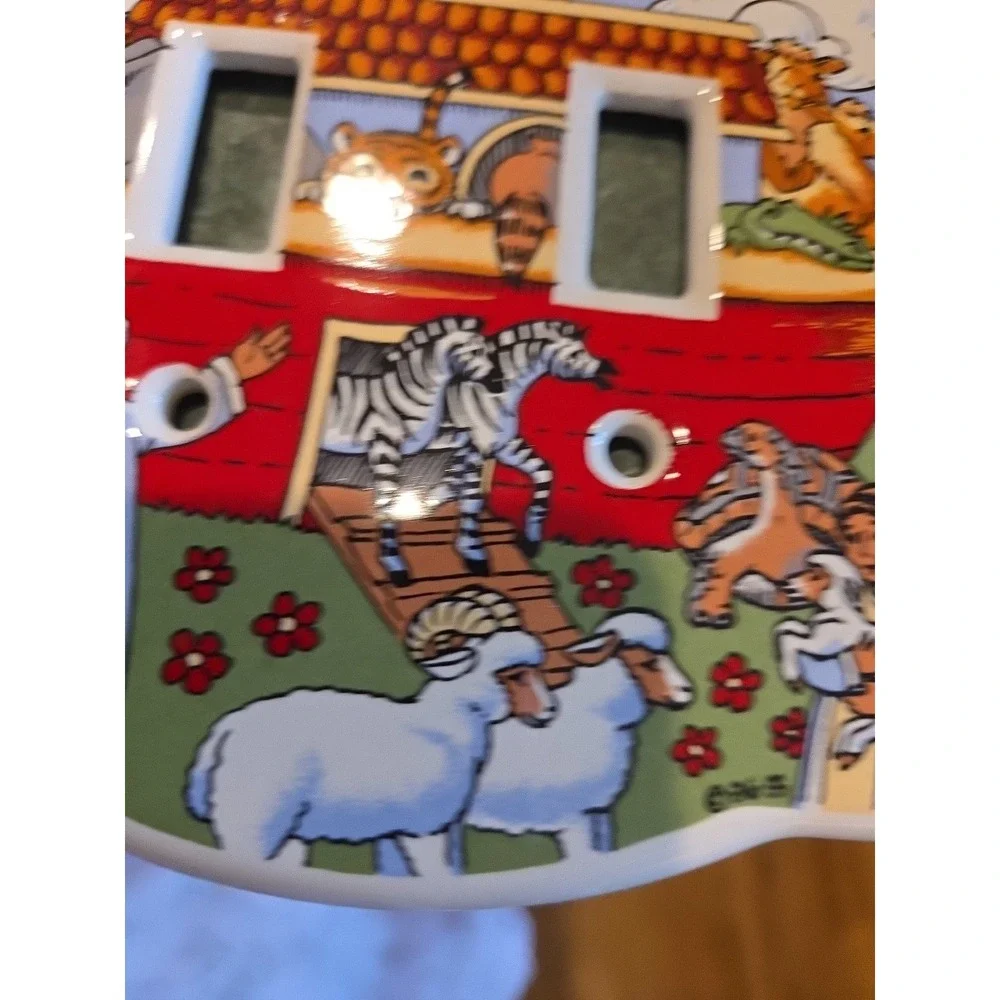 Vintage Noah's Ark Ceramic Double Toggle Light Switch Plate